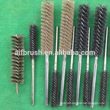 Different bristle material round metal brush for cleaning heat exchanger tubes